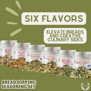 Bread Dipping Seasonings - Variety 6 Pack Collections & Gift Sets Gustus Vitae