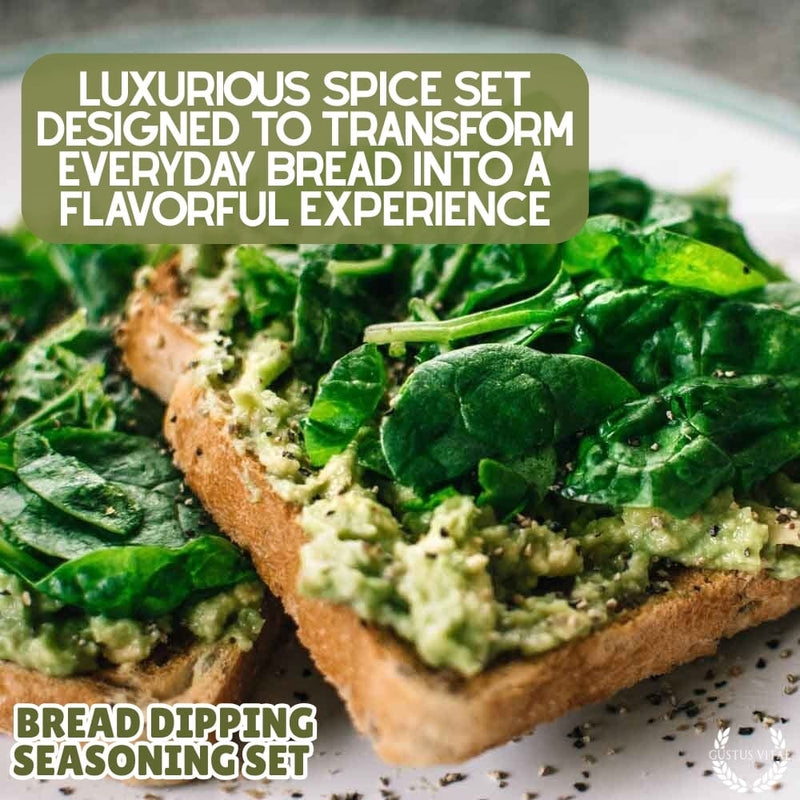 Bread Dipping Seasonings - Variety 6 Pack Collections & Gift Sets Gustus Vitae