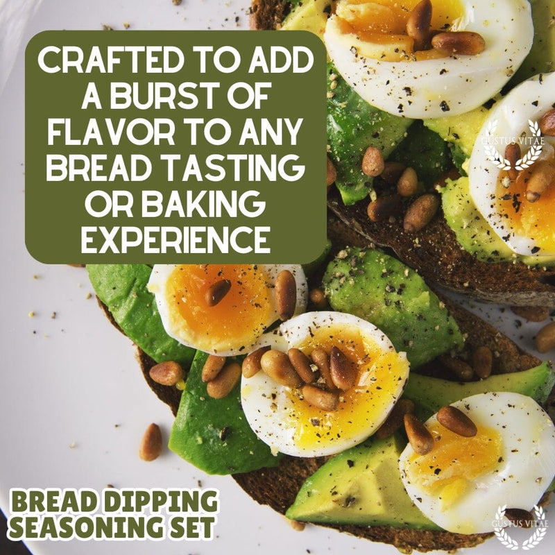 Bread Dipping Seasonings - Variety 6 Pack Collections & Gift Sets Gustus Vitae