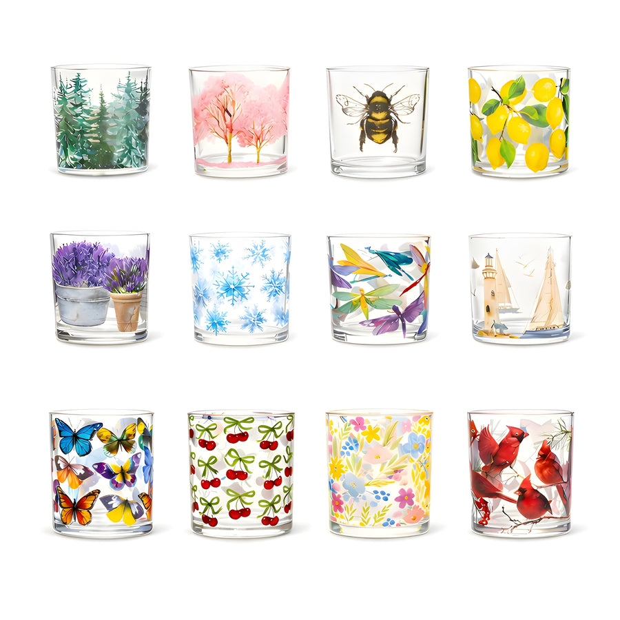 Lemon Votive 3 inch Glass Candle Holder
