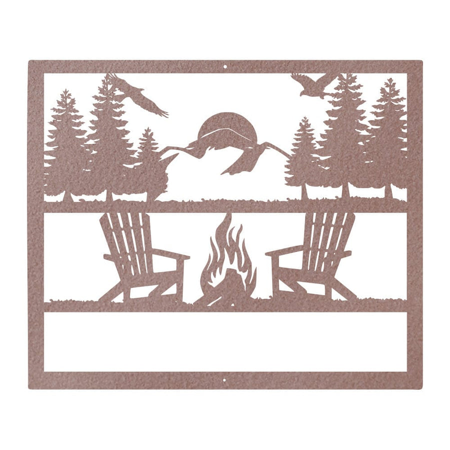 Campfire Monogram Sign