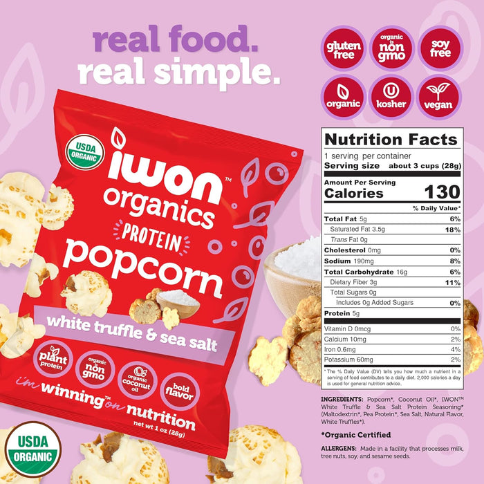 CampusProtein.com - iwon Organics Organic Protein Popcorn - | Delivery near me in ... Farm2Me #url#