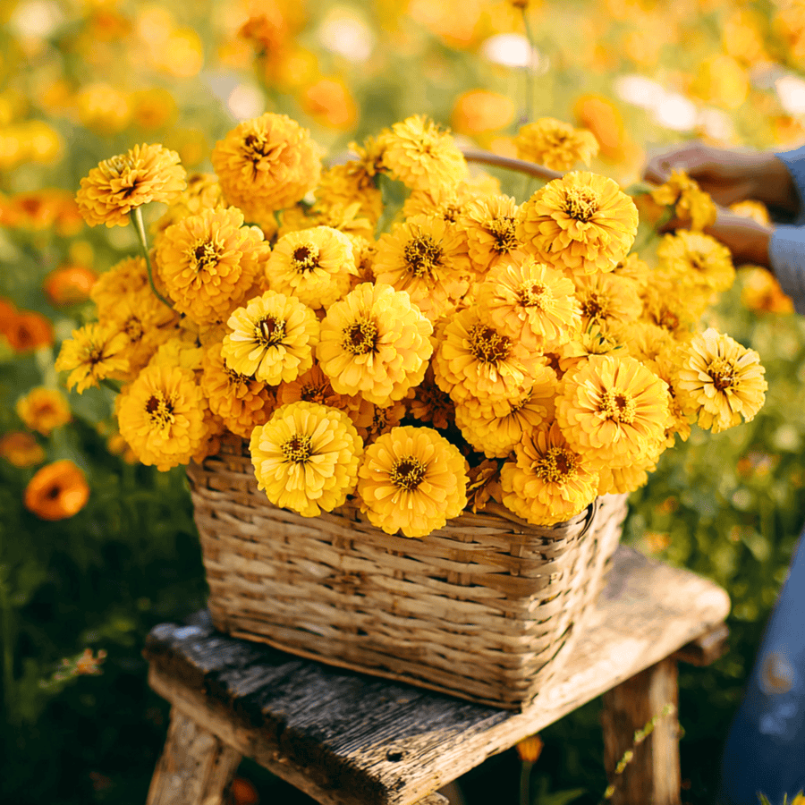 Canary Bird Zinnia – 100 Seeds