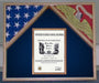 Military Flag Case For 2 Flags and Certificate Display Case. - The Military Gift Store