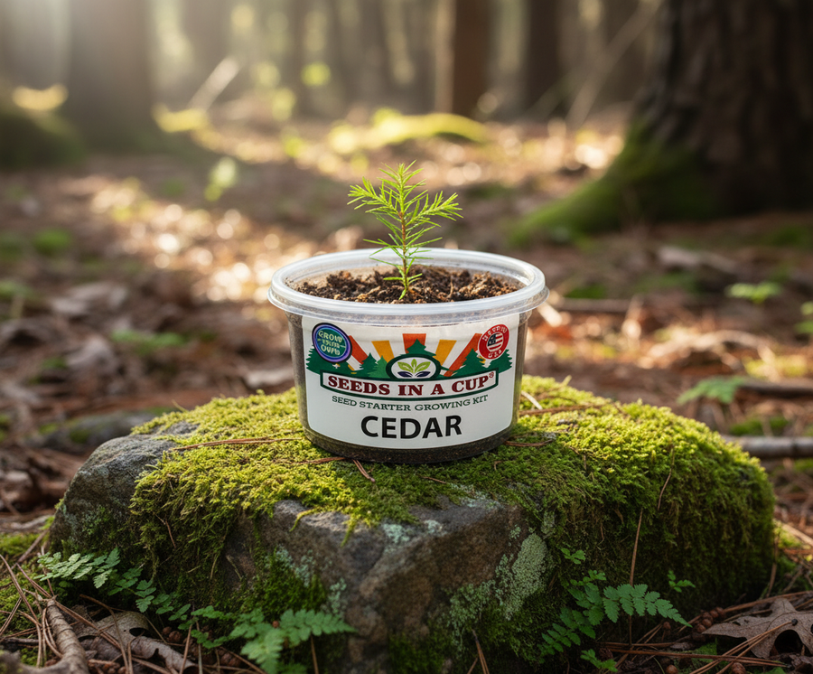 Cedar Tree Grow Kit | Grow Cedar From Seed | Made in USA