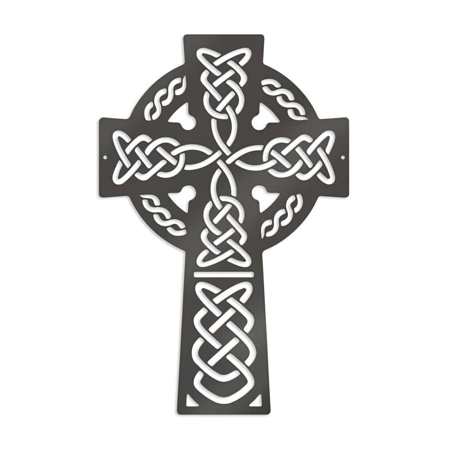 Celtic Knot Cross - Metal Decor Sign