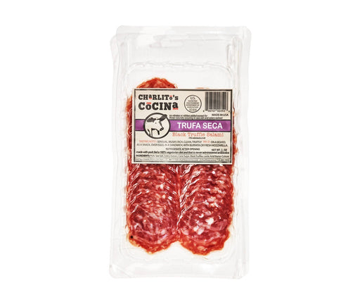 Charlito's Cocina - Charlito’s Cocina Trufa Seca - Dry Cured Black Truffle Salami (Presliced) - 15 x 3oz - Meat | Delivery near me in ... Farm2Me #url#