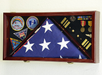 Large Flag & Medals Military Pins Patches Insignia Holds up to 5x9 Flag Display Case Frame, Large Flag & Medals Military Pins Patches Insignia Holds, The Military Gift Store, Large Military Memorial Flag