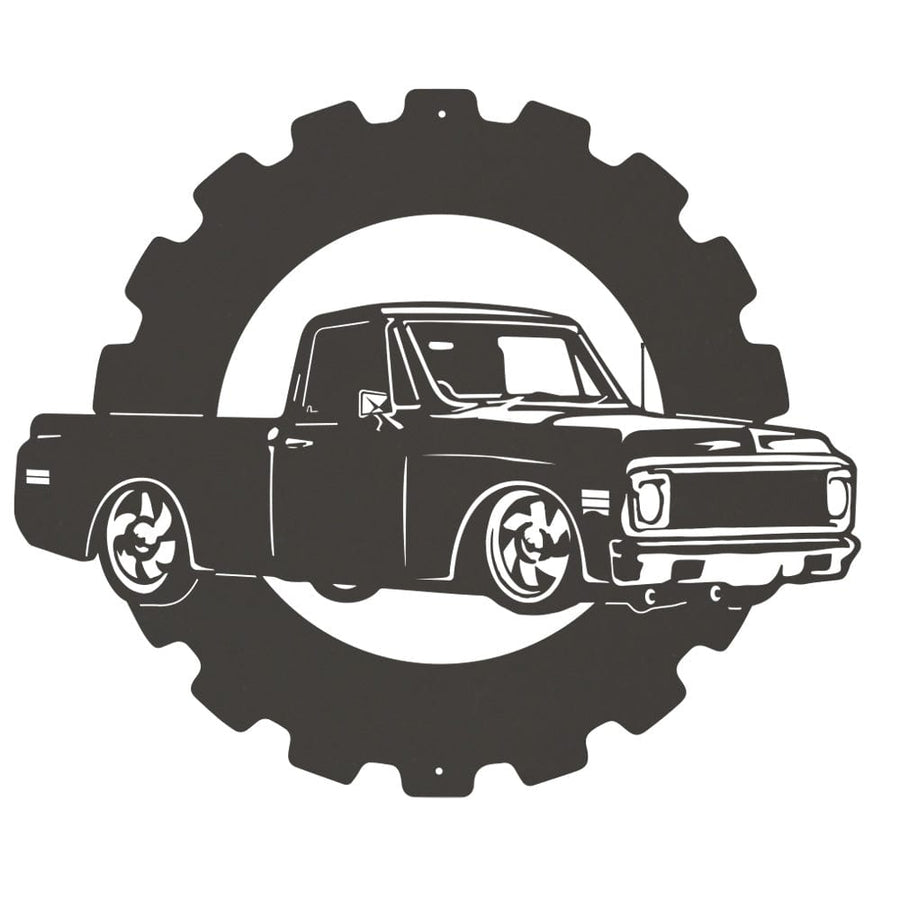 Chevy Classic Truck - Metal Car Collection Sign