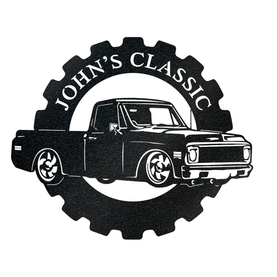 Chevy Classic Truck - Metal Car Collection Sign