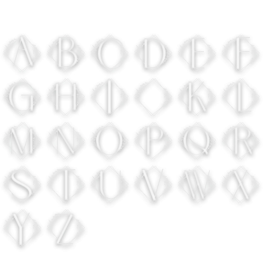 Chic Modern Single Letter Metal Sign