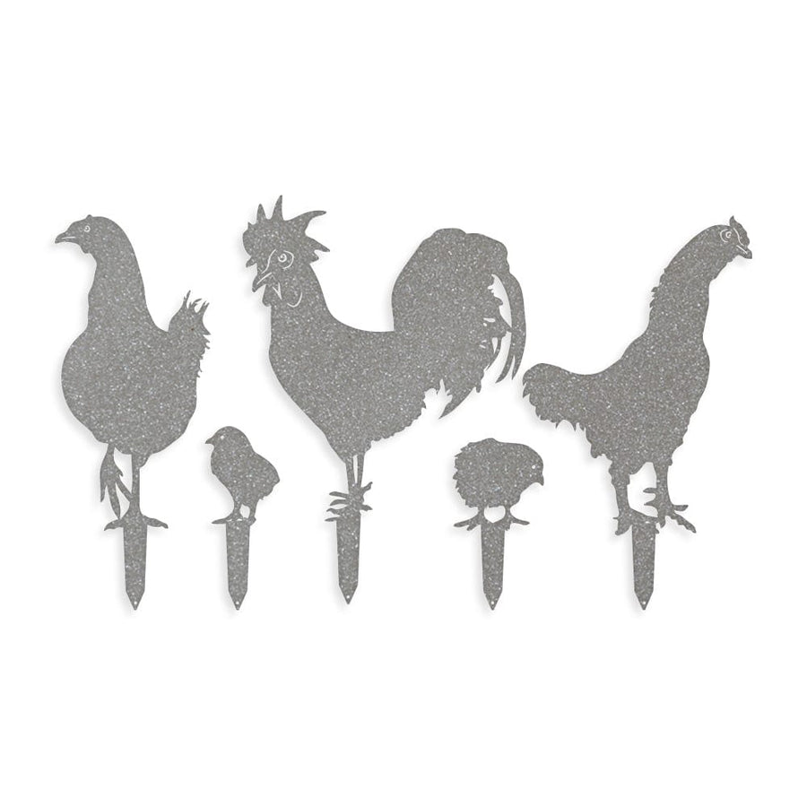 Chicken Yard Signs - 5 Metal Yard Signs