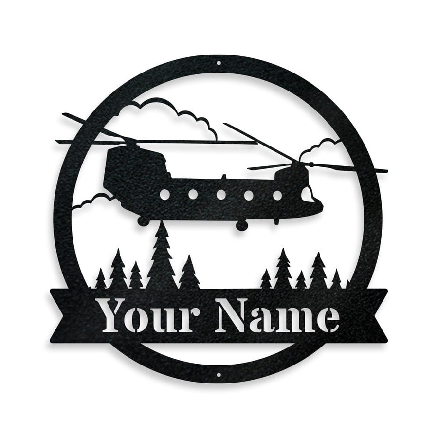 Chinook Helicopter Monogram - Aviator Gift
