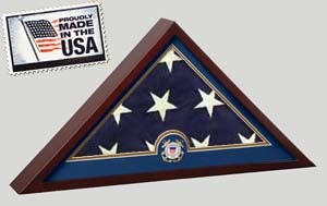 Coast Guard Flag Display Case - No Flag, , The Military Gift Store, Coast Guard Flag Display