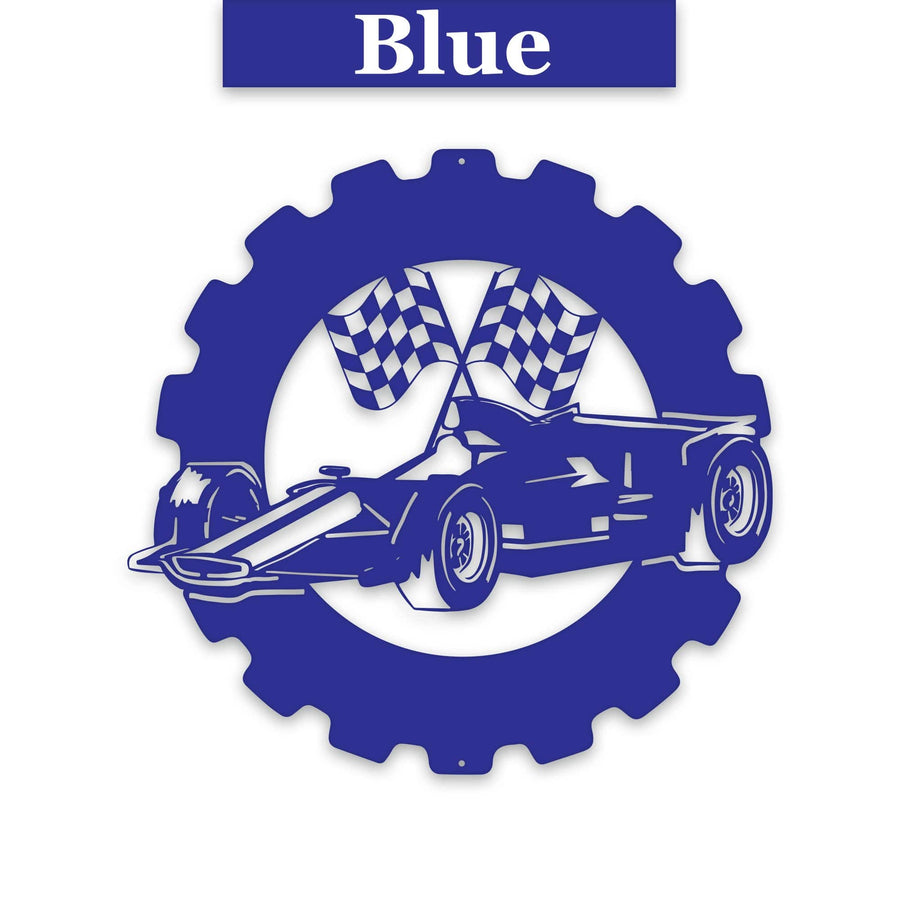 Classic Car Collection- Personalized Indy Car Metal Sign