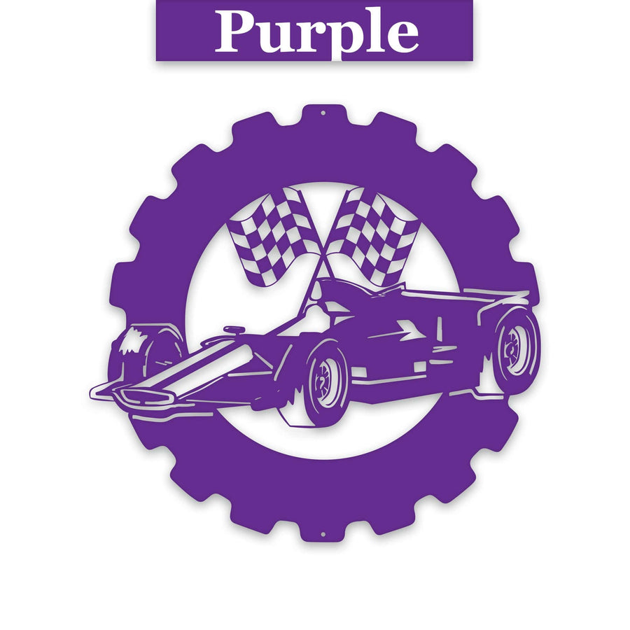 Classic Car Collection- Personalized Indy Car Metal Sign