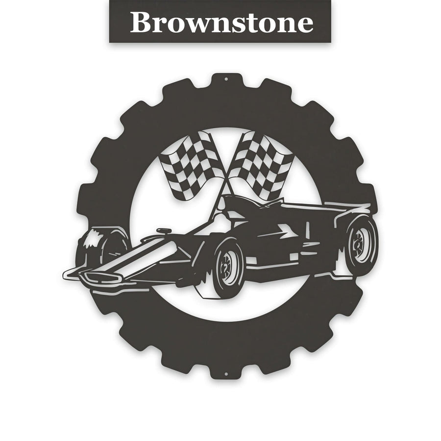 Classic Car Collection- Personalized Indy Car Metal Sign