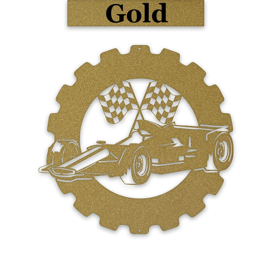 Classic Car Collection- Personalized Indy Car Metal Sign