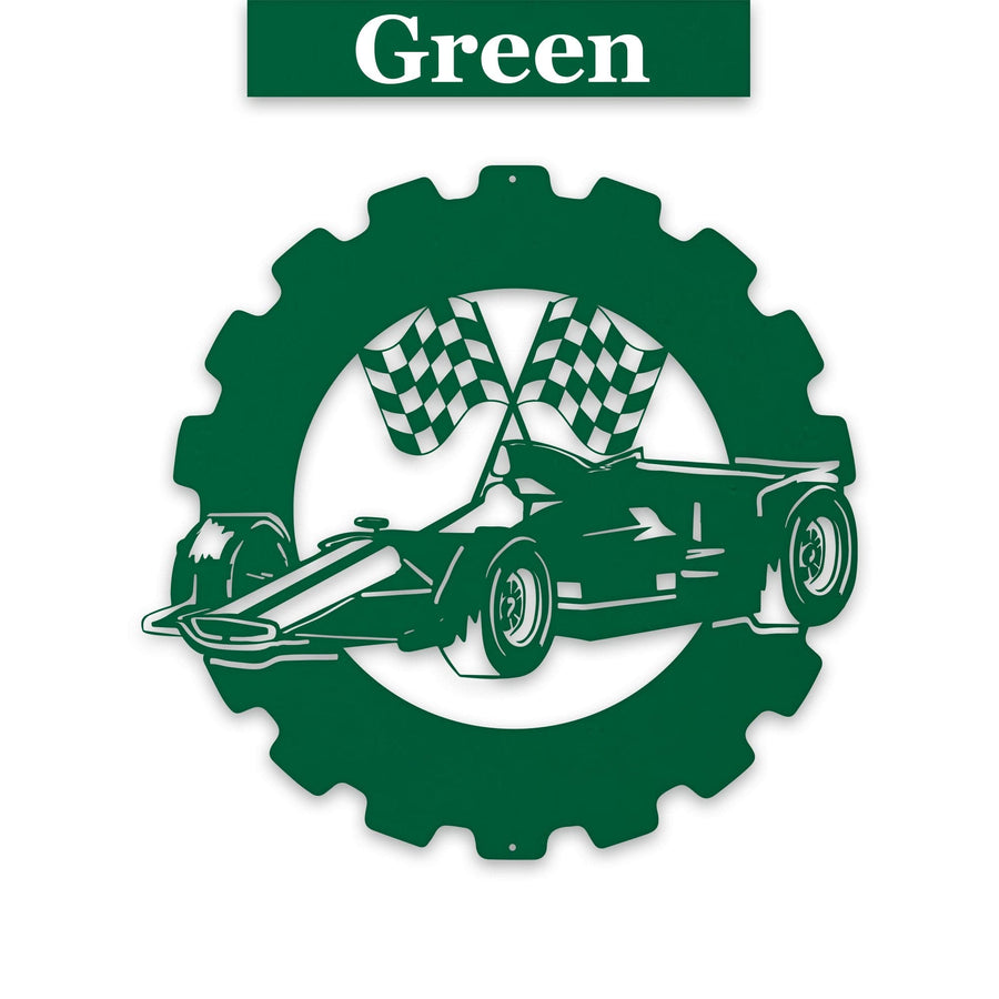 Classic Car Collection- Personalized Indy Car Metal Sign