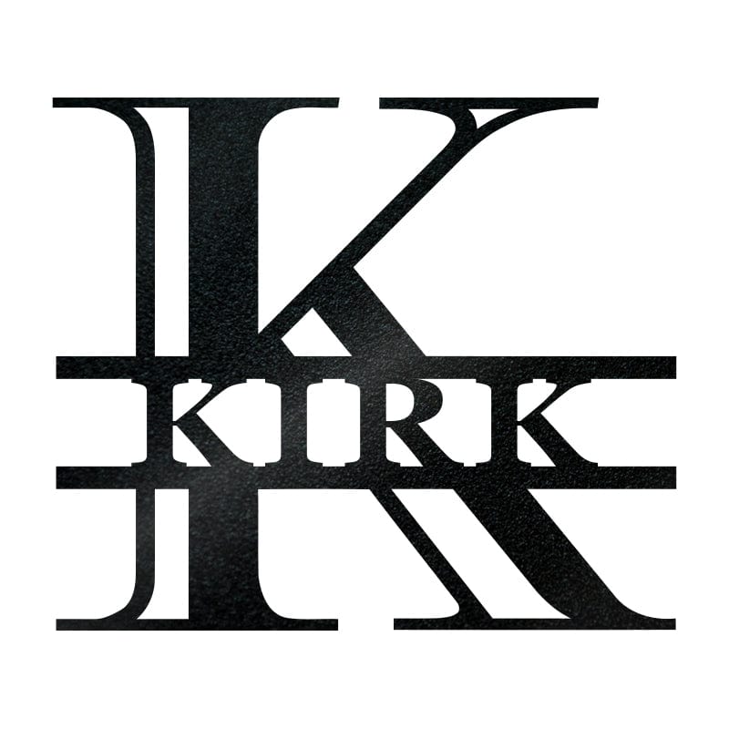 Classic Carved Letter Monogram