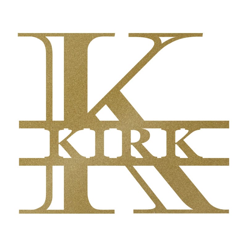 Classic Carved Letter Monogram