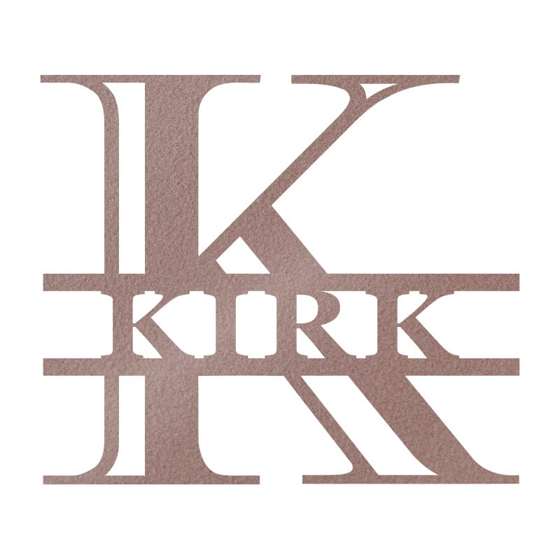 Classic Carved Letter Monogram