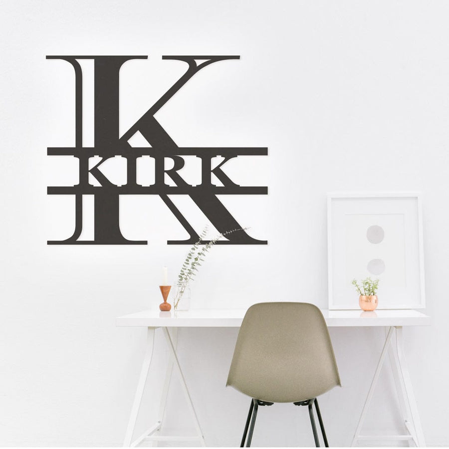 Classic Carved Letter Monogram
