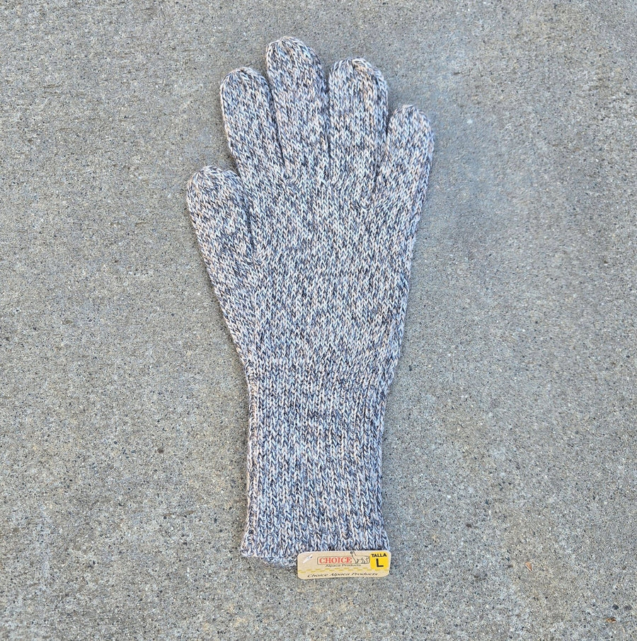 Colorful 100% Alpaca Full Fingered Knit Alpaca Gloves