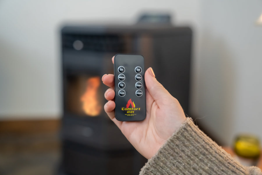 HP22 2,800 sq. ft. Pellet Stove with 55-lb Hopper in Black