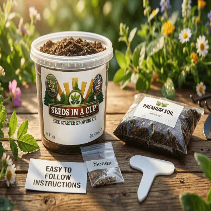 Pear Tree Grow Kit with Non-GMO Seeds & Planter