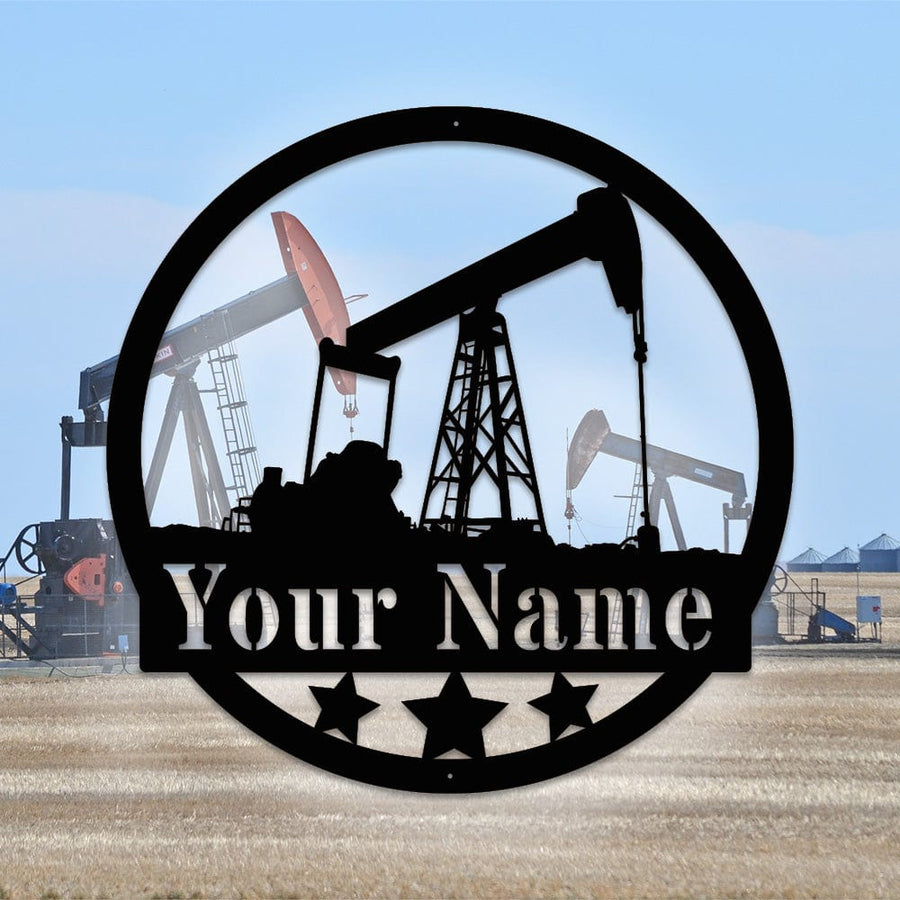 Construction Collection: Oil Rig Monogram