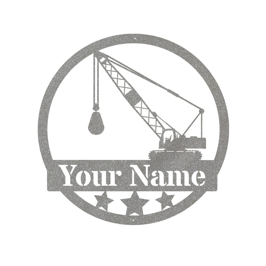 Wrecking Ball Sign - Personalized Metal Wall Décor | Custom Construction Gift