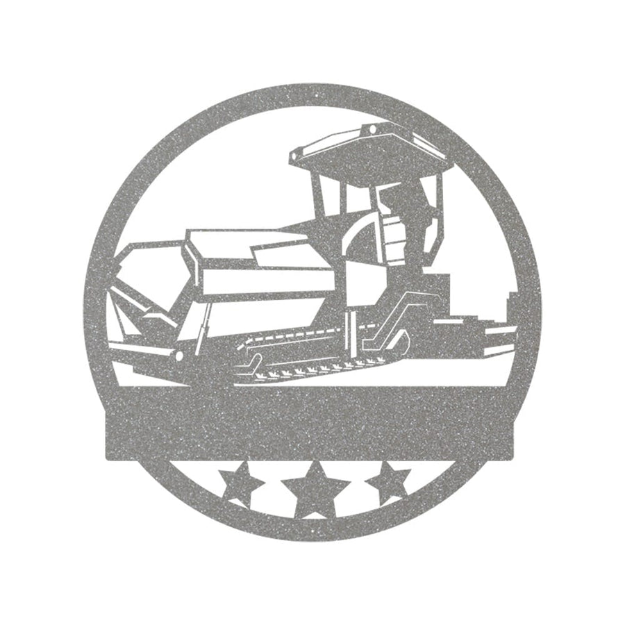Tracked Asphalt Paver - Personalized Metal Sign | Construction Equipment Gift