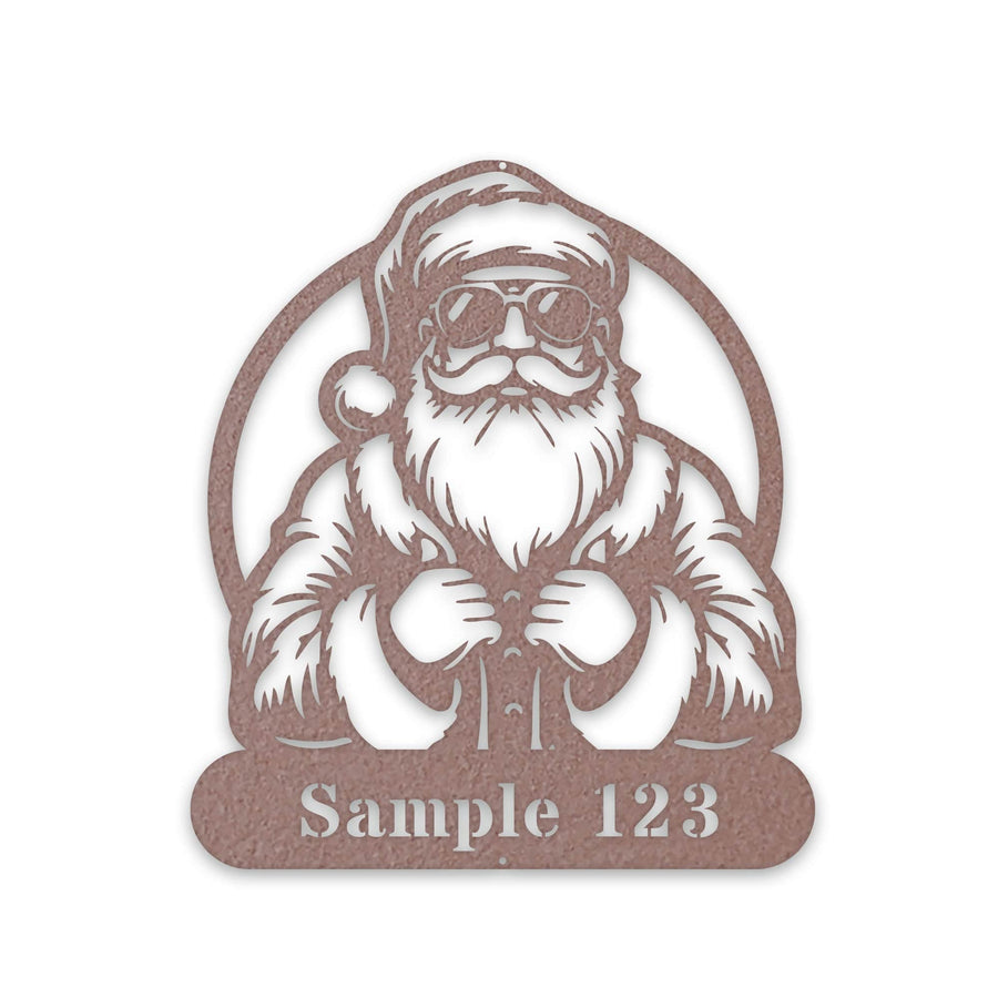 COOL SANTA Personalized Metal Sign