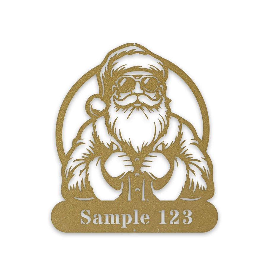 COOL SANTA Personalized Metal Sign