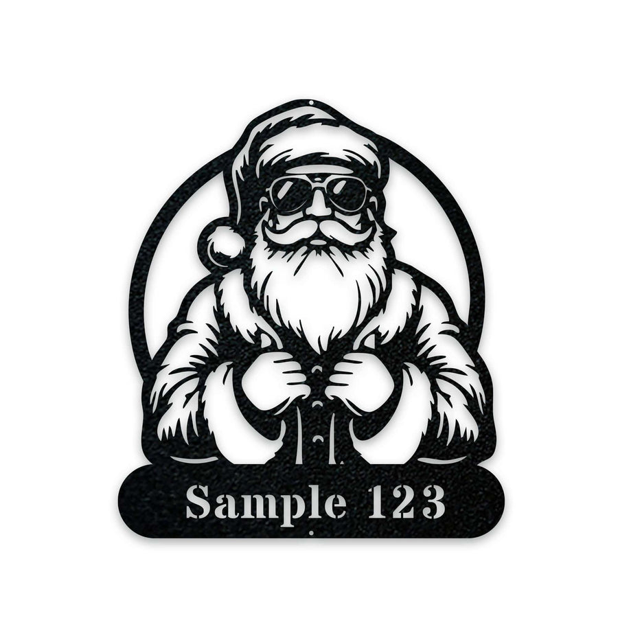 COOL SANTA Personalized Metal Sign