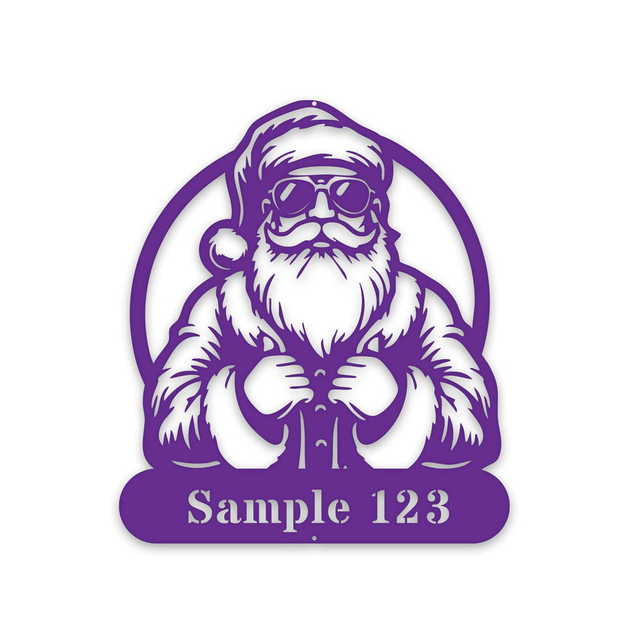 COOL SANTA Personalized Metal Sign