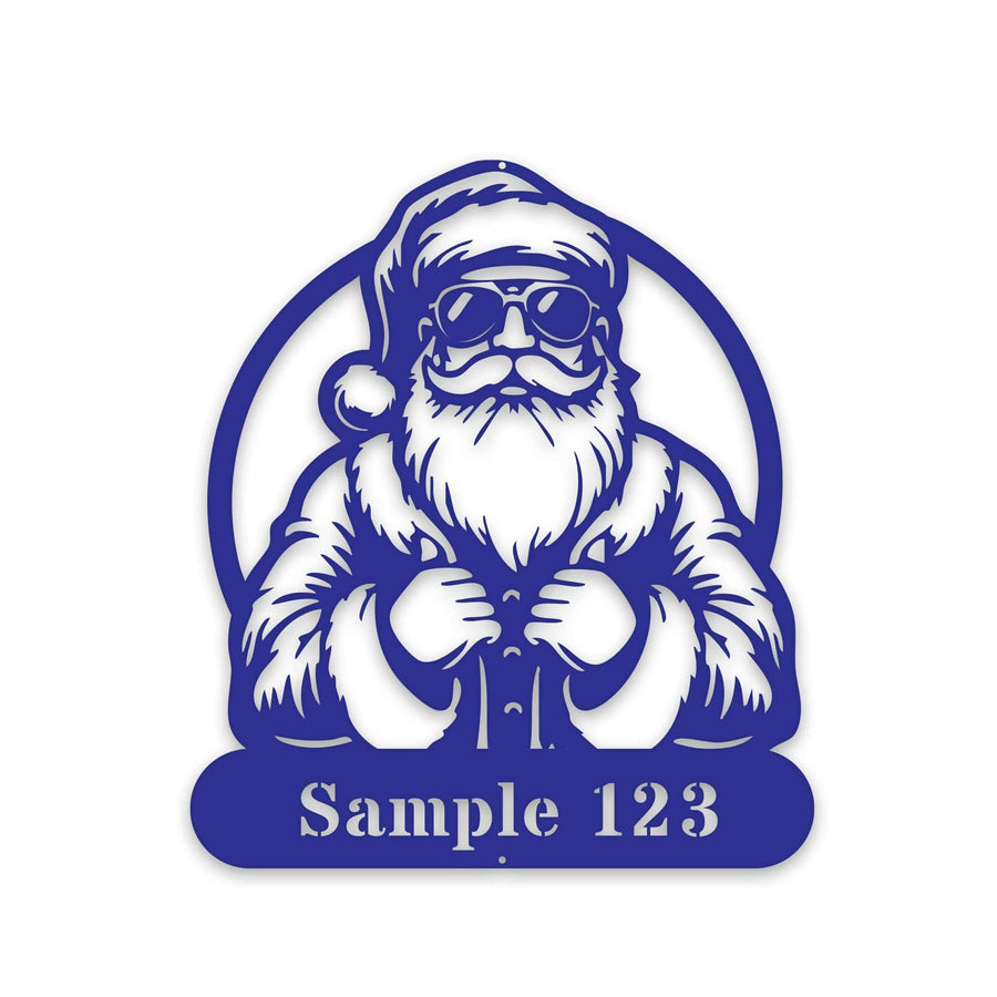 COOL SANTA Personalized Metal Sign