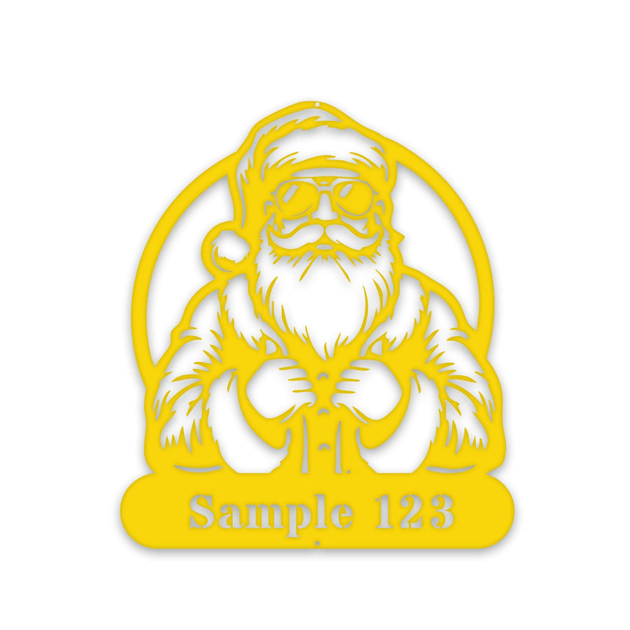 COOL SANTA Personalized Metal Sign