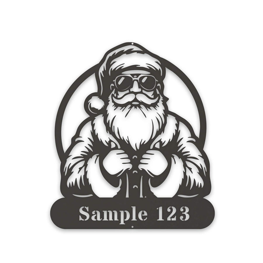 COOL SANTA Personalized Metal Sign