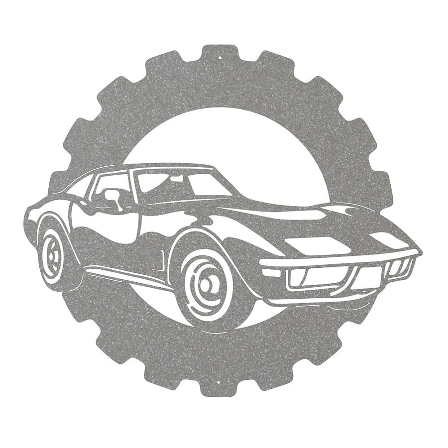 Corvette Classic Car - Metal Car Collection Sign
