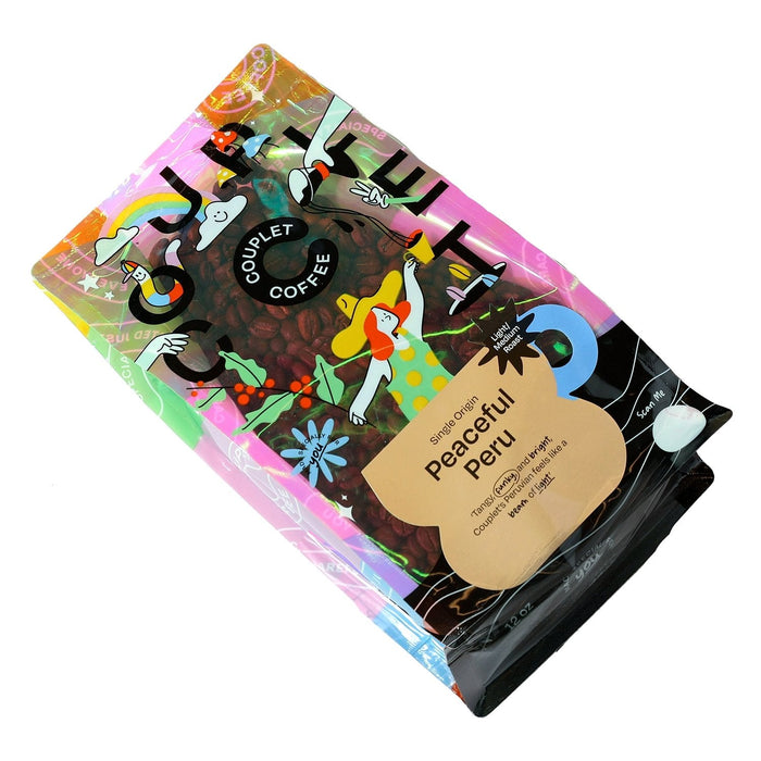Couplet Coffee Peaceful Peru Bag, Single Origin (Light Medium Roast) - 5 LB | Couplet Coffee | Beverage | Delivery near me in ... Farm2Me Wholesale