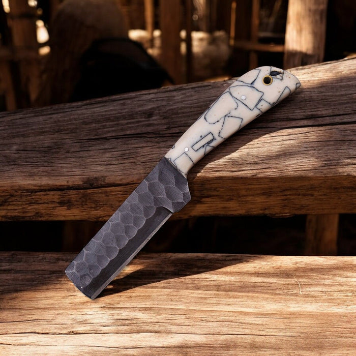 Custom Handmade Bull Cutter Knife – 8" High Carbon Steel