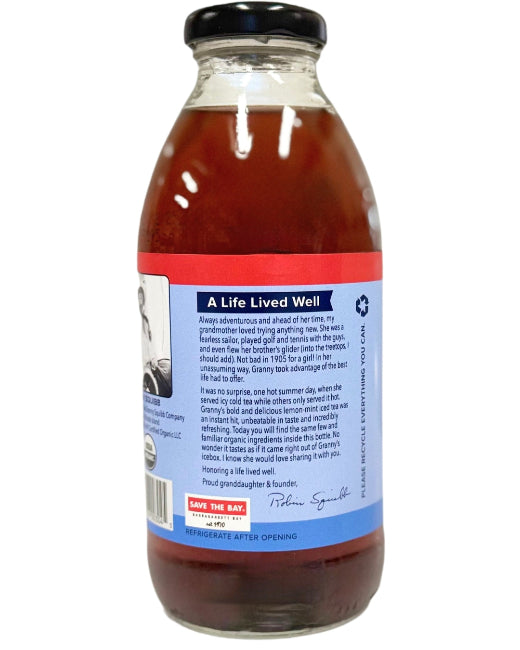 Granny Squibbs Charlie's Cranberry Organic Iced Tea Bottles - 12 bottles x 16oz case by Farm2Me