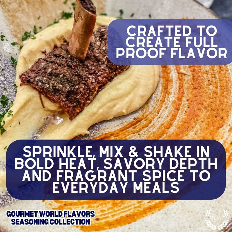 Cuisines of the World Gourmet Seasonings Collection - 6 Tins Collections & Gift Sets Gustus Vitae