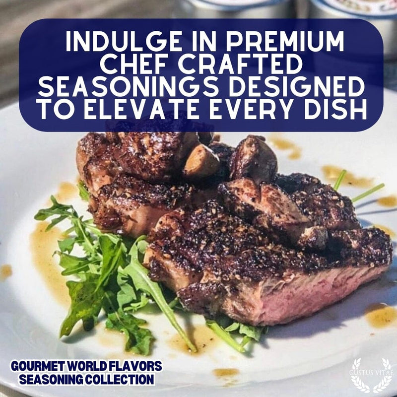 Cuisines of the World Gourmet Seasonings Collection - 6 Tins Collections & Gift Sets Gustus Vitae