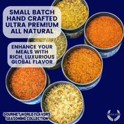 Cuisines of the World Gourmet Seasonings Collection - 6 Tins Collections & Gift Sets Gustus Vitae