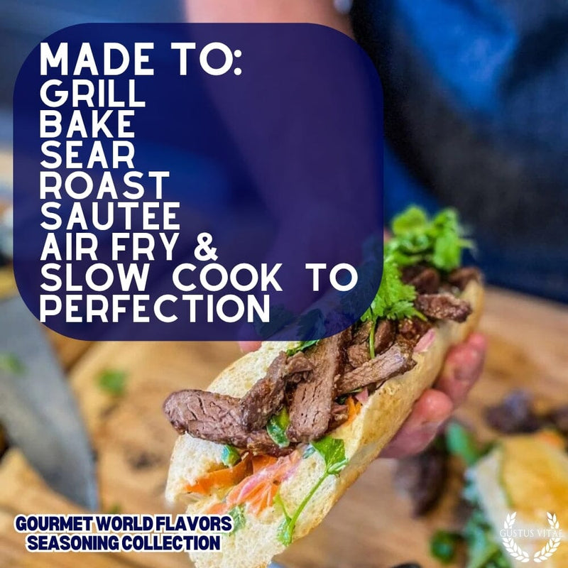 Cuisines of the World Gourmet Seasonings Collection - 6 Tins Collections & Gift Sets Gustus Vitae