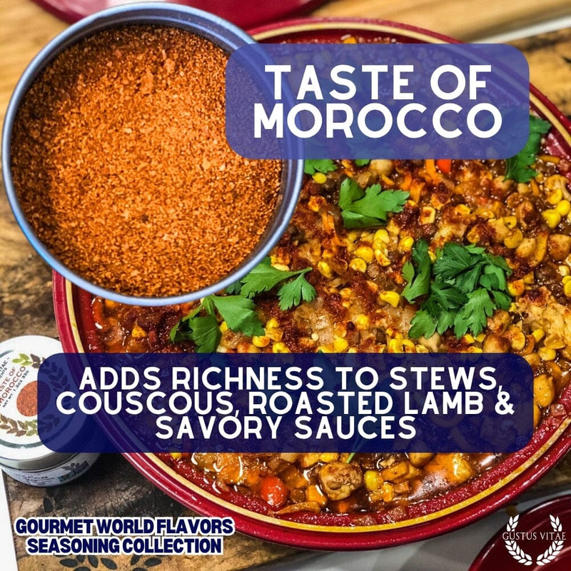 Cuisines of the World Gourmet Seasonings Collection - 6 Tins Collections & Gift Sets Gustus Vitae