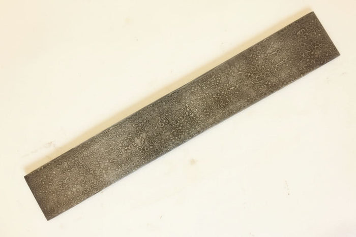 10 Inch Raindrop Pattern Damascus Steel Billet Bar for Knife Making and Bladesmith Stock